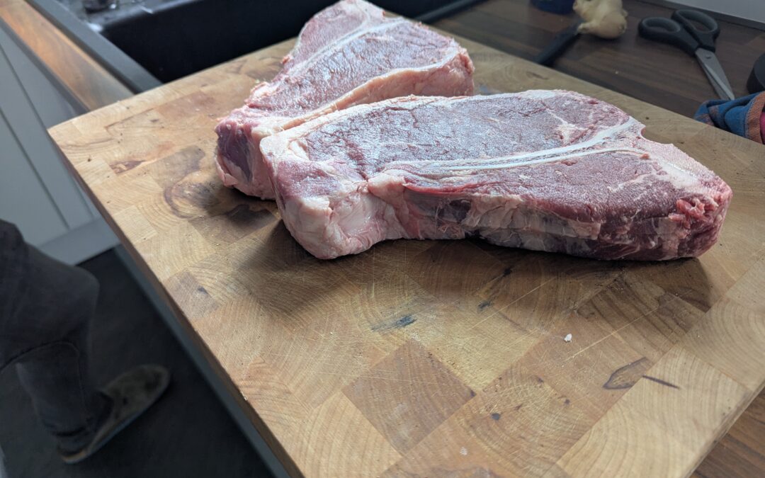 Zäume das Steakvon hinten auf!